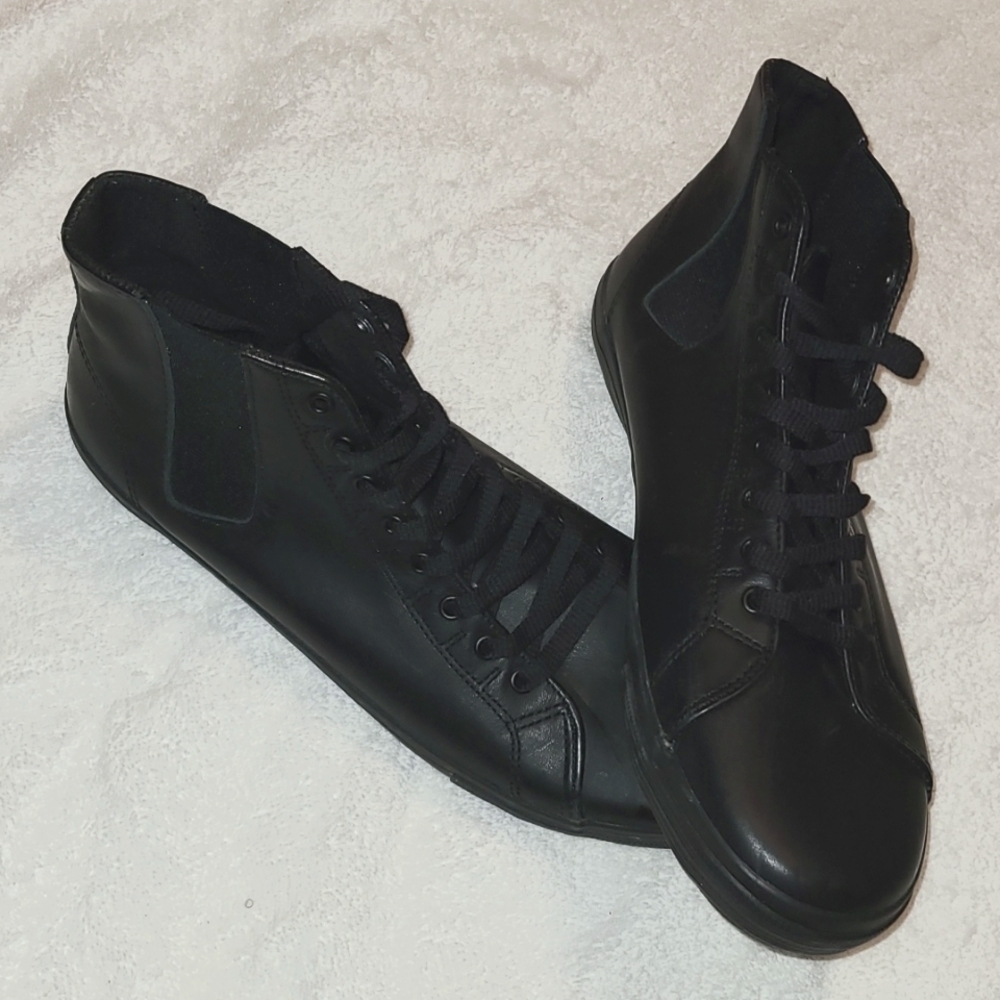 Umbro by Kim Jones - black leather vulcanized sneakers